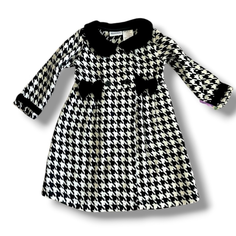 Blueberi Boulevard Youth baby Girls size 24 months black houndstooth print NWT